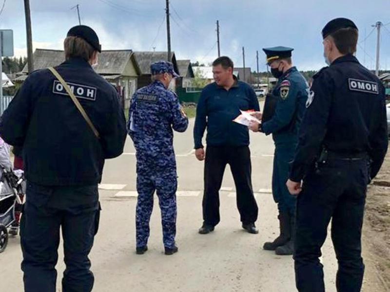 Росгвардия участвует в межведомственных противопожарных рейдах в Иркутской области