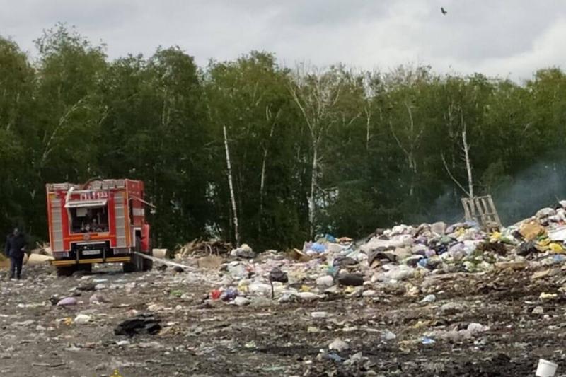 Главу Линёво наказали за пожар на мусорной свалке